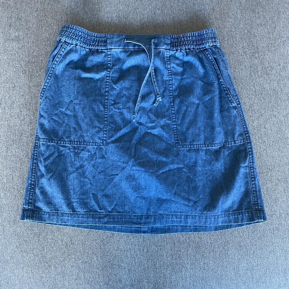 Jcrew Factory Chambray Skirt